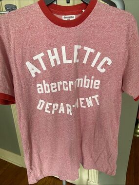 Abercrombie & Fitch Red Athletic Tee Shirt Size XL